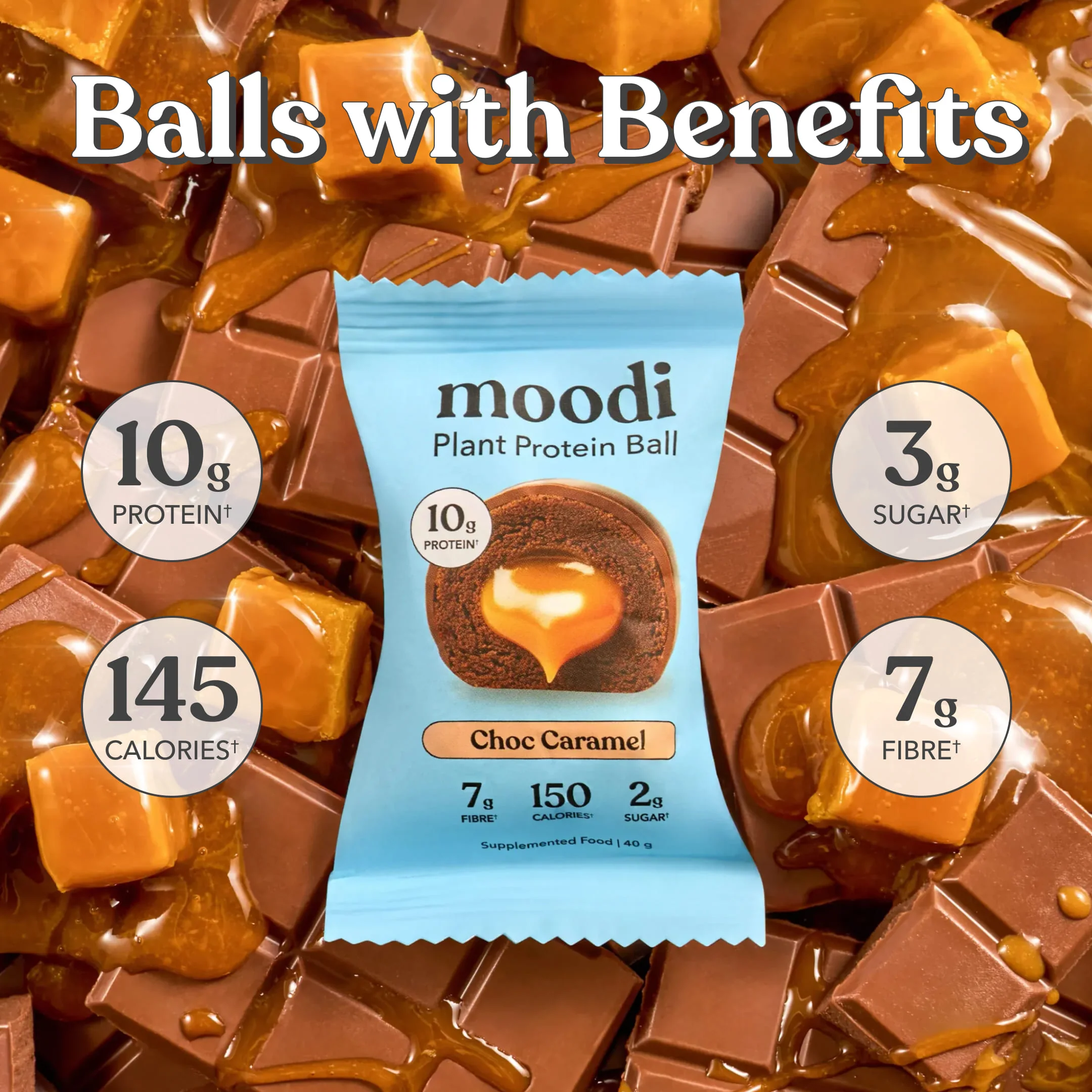 Choc Caramel Plant Protein Ball - Image 4