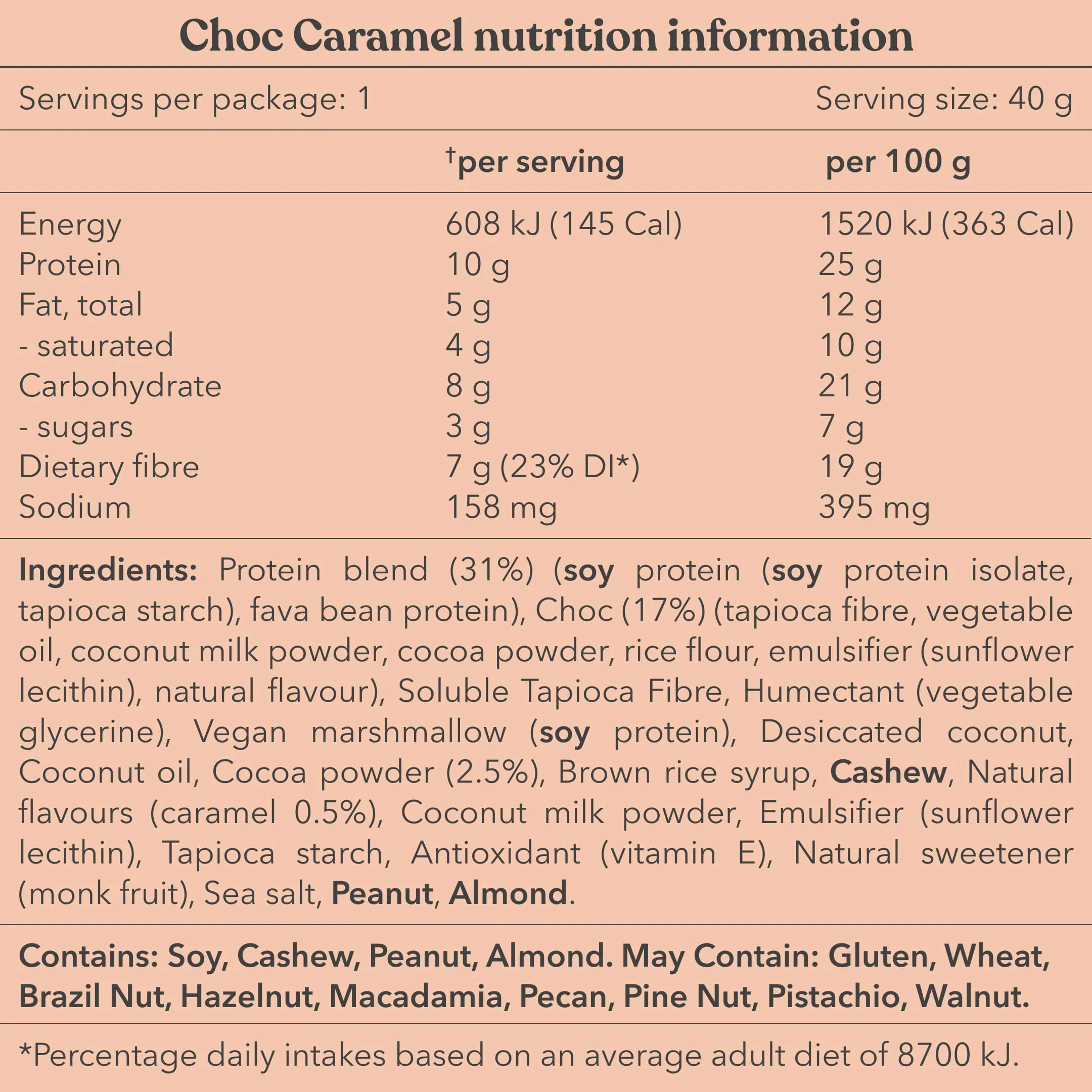 Choc Caramel Plant Protein Ball - Image 5